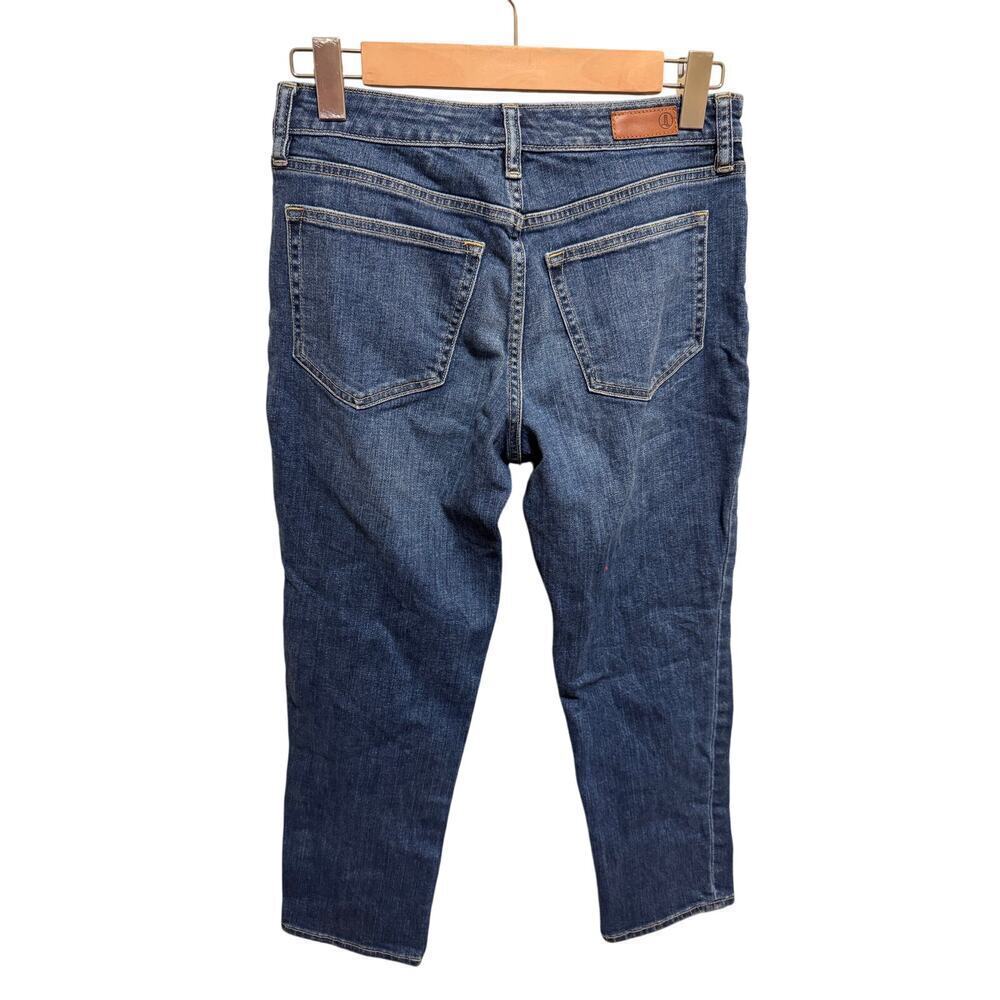 Lands’ End Mid Rise Crop Blue Denim Jeans Sz 4 - Picture 7 of 12